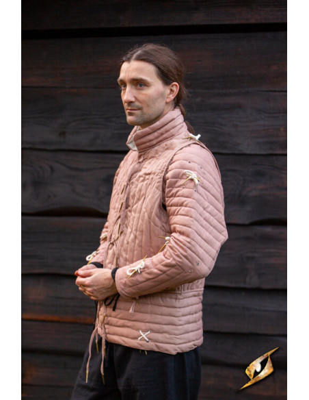 Middelalderlig ridderlig gambeson i...