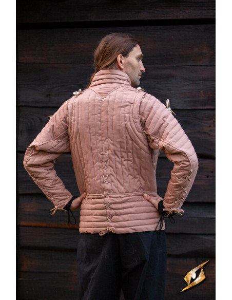 Middelalderlig ridderlig gambeson i...