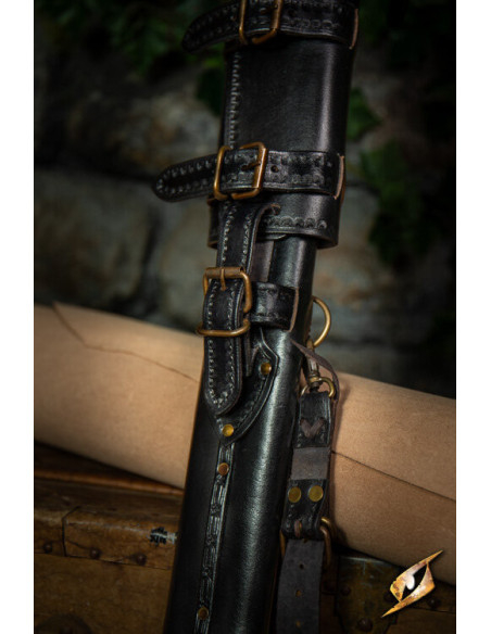 Justerbar kappe til sværd i sort...