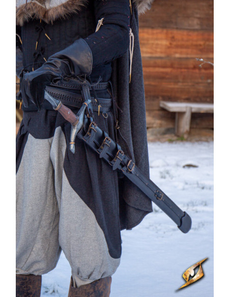 Justerbar kappe til sværd i sort...