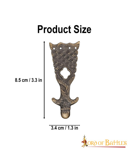 Middelalderlig bæltespids af messing...