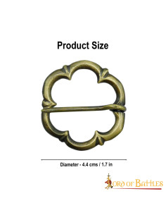 Broche medieval siglos XIII-XIV modelo anuar (4,4 cm.) 2