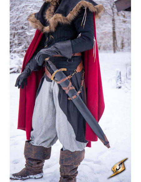 Schede met riem voor kunstleren...