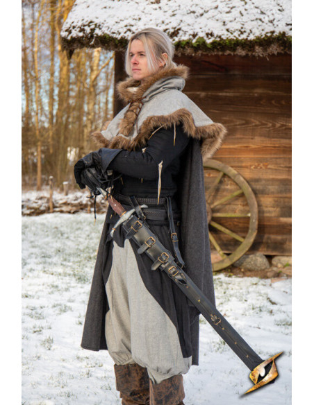 Vaina ajustable para espadas en cuero...