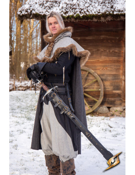 Justerbar kappe til sværd i sort...