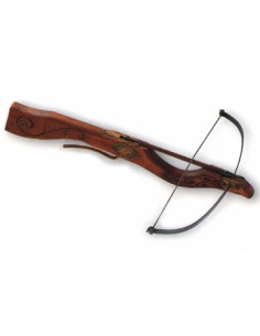 Middeleeuwse kruisboog met hertenkop, 60 cm.