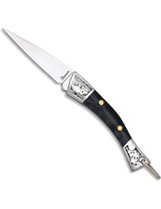 Albainox sort akryl lommekniv (3,60 cm)