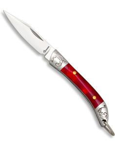 Navaja marca Albainox acrílico rojo (5,20 cm)