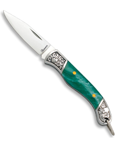 Grøn akryl Albainox-mærkekniv (4,20 cm)
