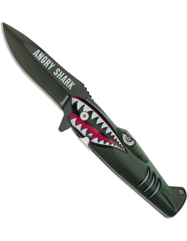 Merk Albainox mes Angry-Shark model (8,50 cm.)