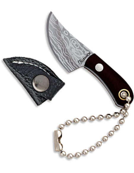Albainox minikniv med damaskus laserblad (2,80 cm.)