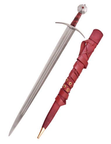Espada medieval Gammelt Jern con vaina, siglo XIII