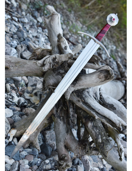 Gammelt Jern middelaldersværd med...