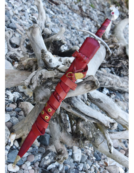 Gammelt Jern middeleeuws zwaard met...