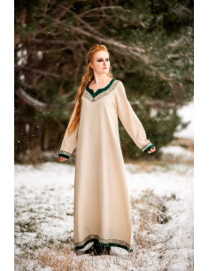 Vikingjurk model Lagertha, naturelgroen