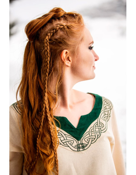 Vikingjurk model Lagertha, naturelgroen