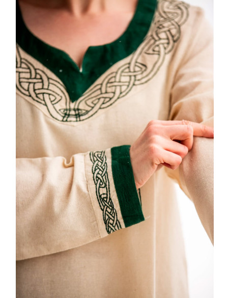 Vikingjurk model Lagertha, naturelgroen