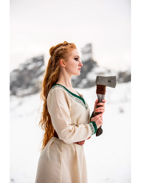 Vikingjurk model Lagertha, naturelgroen