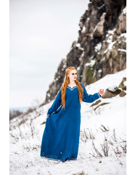 Viking bomuldskjole Brígida model, blå