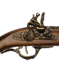 Brescia flintlåspistol af messing, 1600-tallet 2