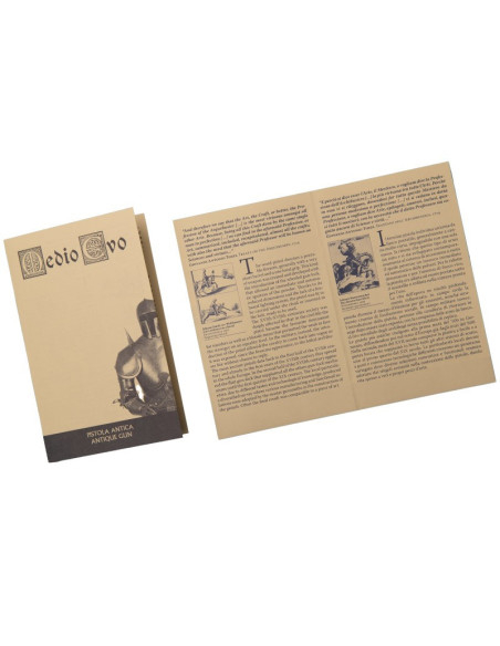 Brescia flintlåspistol af messing,...