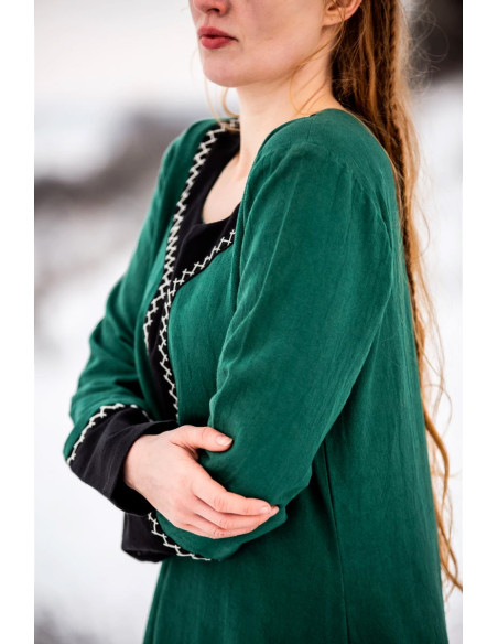 Freya lange Vikingjurk, groen