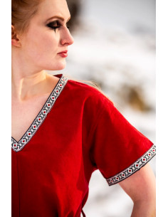 Viking tunika til kvinder Matilda model, rød 2