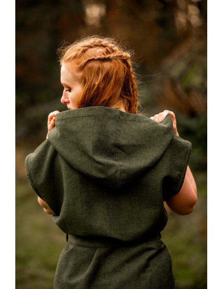 Túnica medieval verde de arquero...