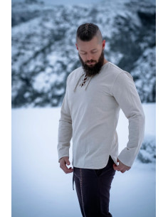 Middeleeuws herenoverhemd model Otto, naturel 2