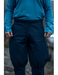 Pantalones vikingos hombre modelo Kjell, negro