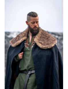 Vikingmantel model Janne, zwart 2
