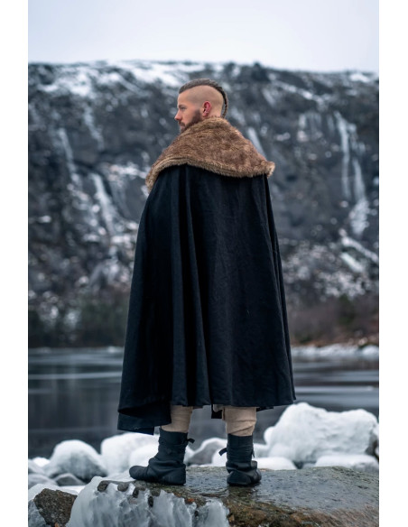 Vikingmantel model Janne, zwart