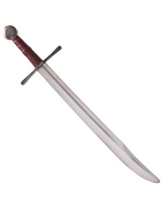 Espada Gótica de combate Falchion, guarda recta