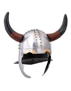 Vikingehjelm med horn - Renoveret