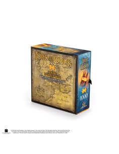 Puzzle-Karte von Mittelerde aus dem Herrn der Ringe 2