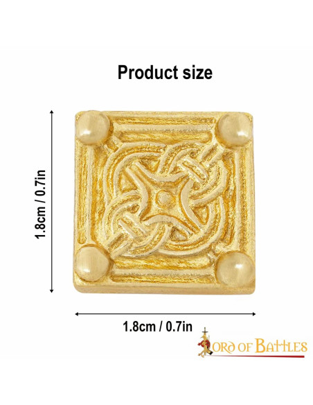 Pakke med 5 solide messing...