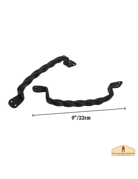 Set van 2 middeleeuwse deurkrukken...