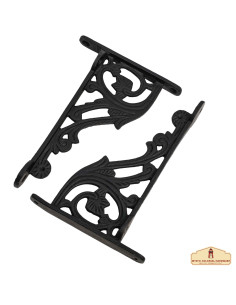 Set 2 Soportes para estantería medieval en forja... 2