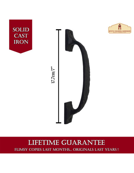 Tirador de puerta medieval (17,7 cm.)