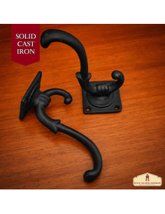Set 2 soportes pared ampersand en forja para colgar 2