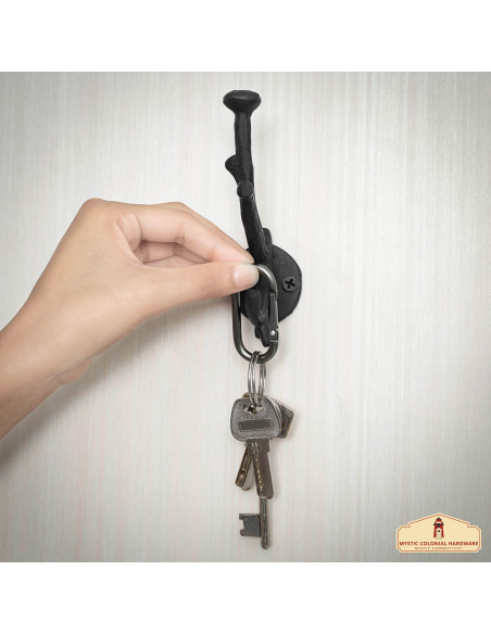 Set 2 soportes pared, tipo rama, en...