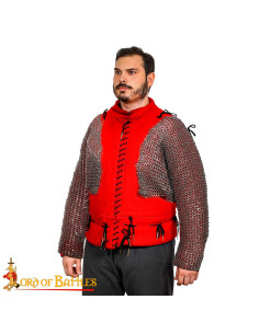 Hombros y mangas de malla con anillas planas remachadas 2