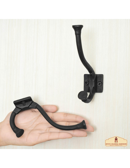 Set 2 soportes pared, tipo gancho, en...