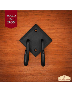 Soporte doble espiral en forja para colgar 2