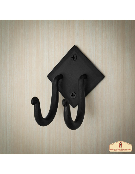 Soporte doble espiral en forja para...