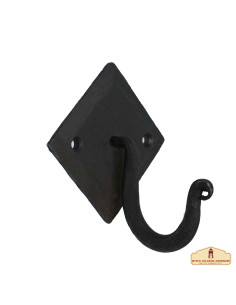 Soporte sencillo espiral en forja para colgar