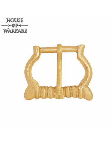 Kleine mittelalterliche Messingschnalle für Gürtel