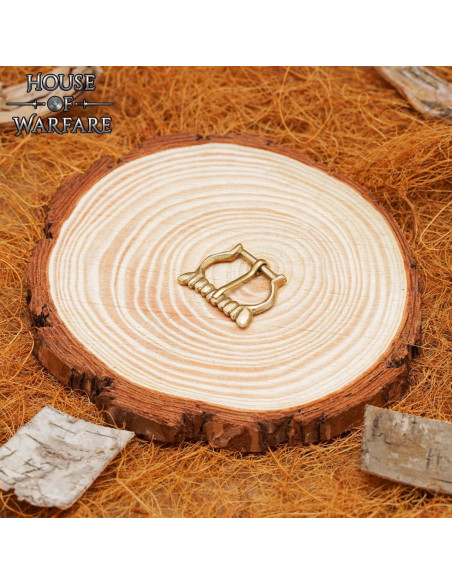 Lille middelalderlig messingspænde...