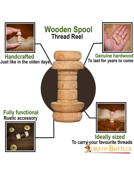 Kleine spoel voor garen (4,7 cm.)