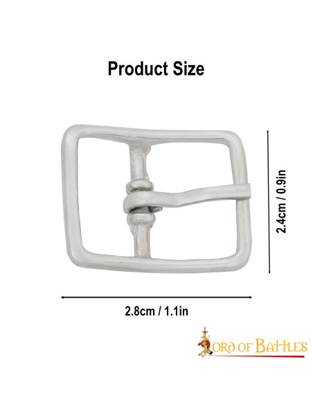 Hebilla medieval acero para correas...